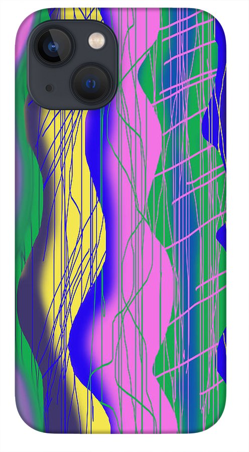 Wavy Scribble Abstract - Phone Case
