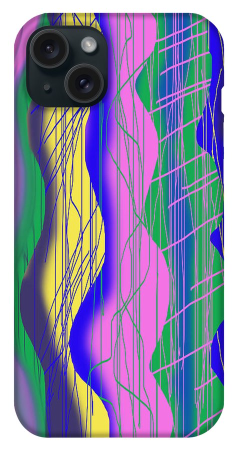 Wavy Scribble Abstract - Phone Case