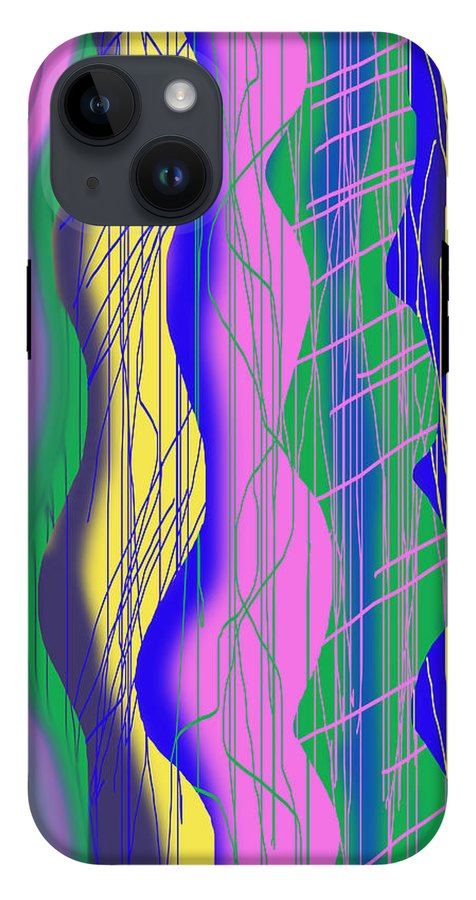 Wavy Scribble Abstract - Phone Case