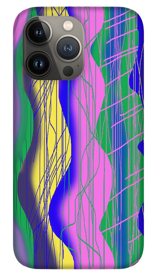 Wavy Scribble Abstract - Phone Case
