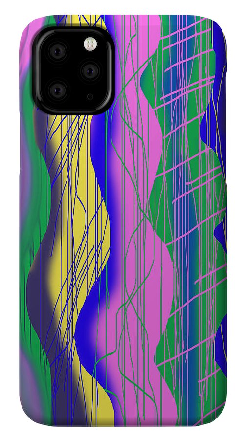Wavy Scribble Abstract - Phone Case