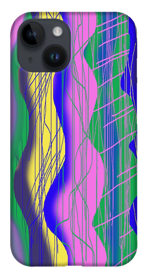 Wavy Scribble Abstract - Phone Case