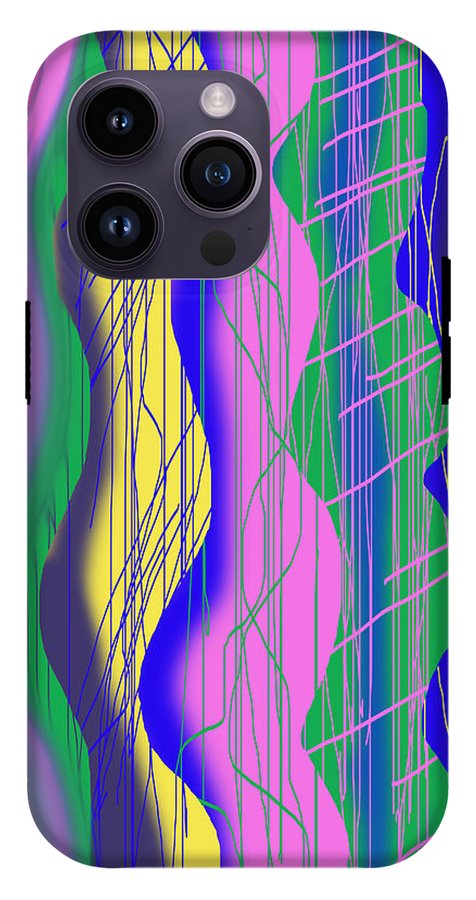 Wavy Scribble Abstract - Phone Case