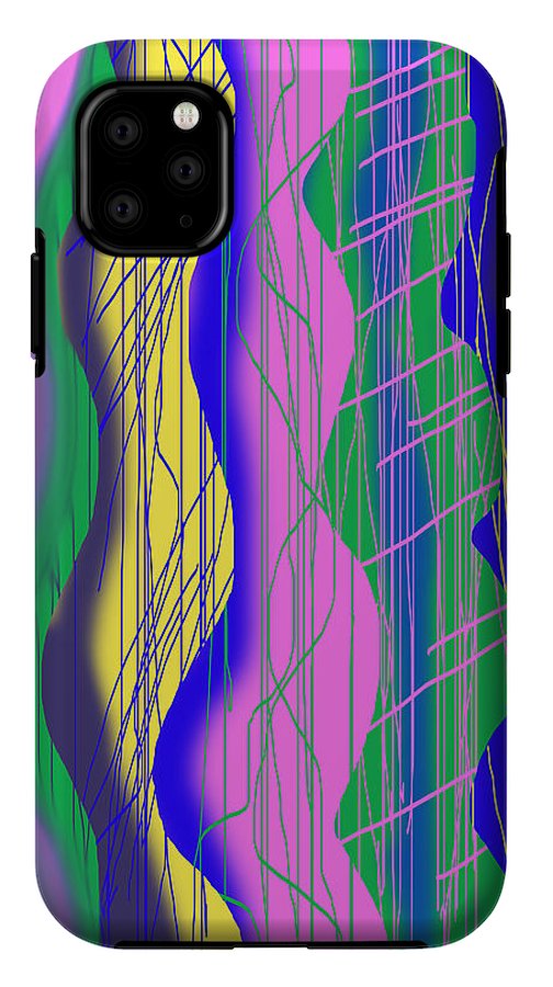 Wavy Scribble Abstract - Phone Case