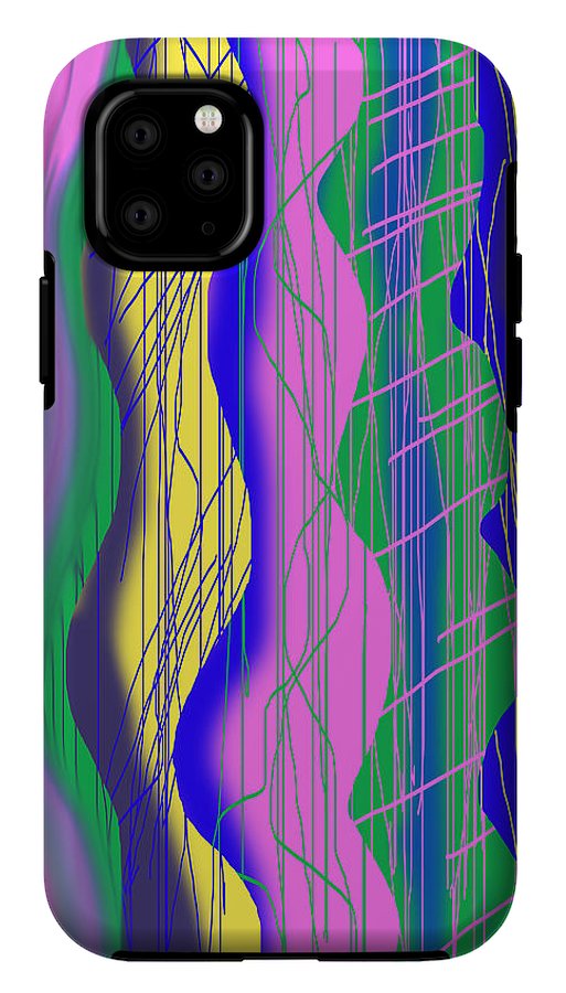 Wavy Scribble Abstract - Phone Case