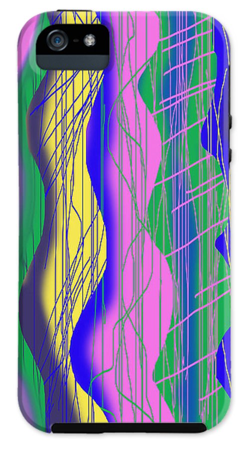 Wavy Scribble Abstract - Phone Case
