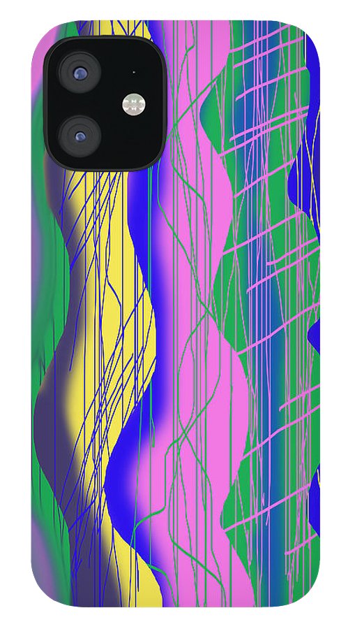 Wavy Scribble Abstract - Phone Case