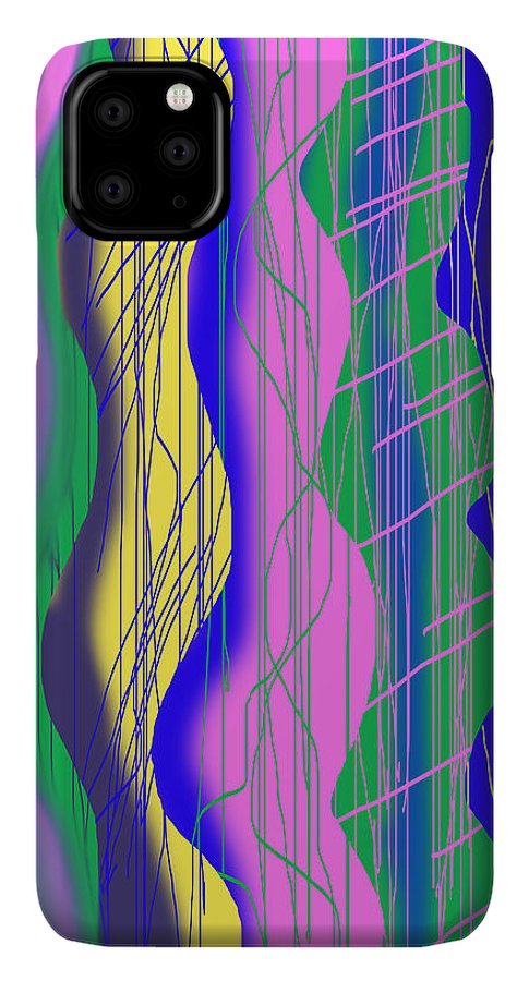 Wavy Scribble Abstract - Phone Case