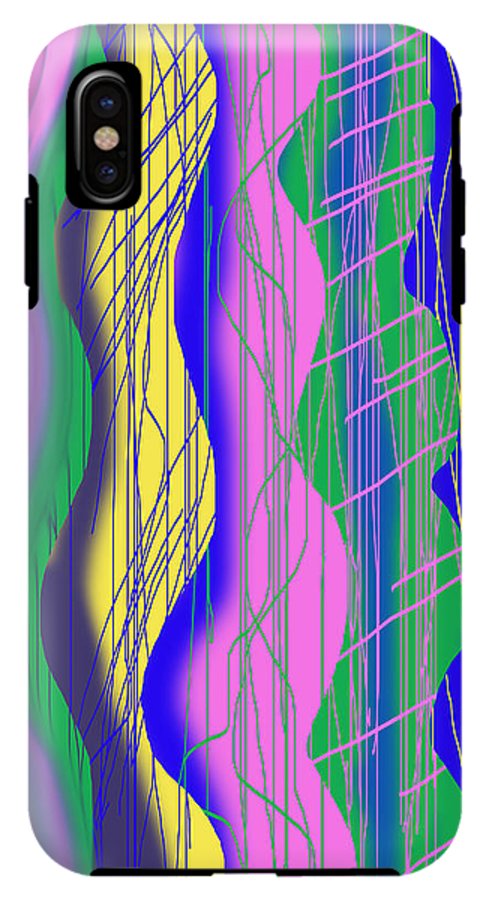 Wavy Scribble Abstract - Phone Case