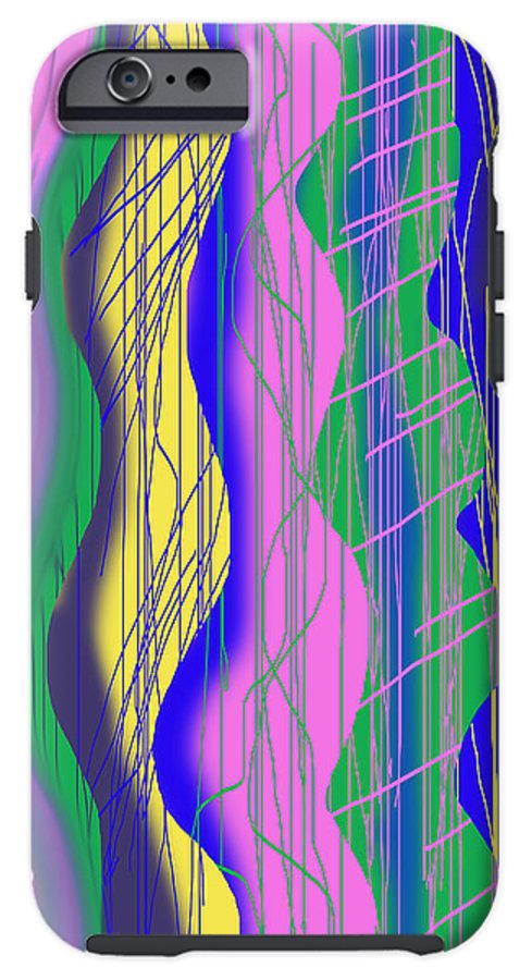 Wavy Scribble Abstract - Phone Case