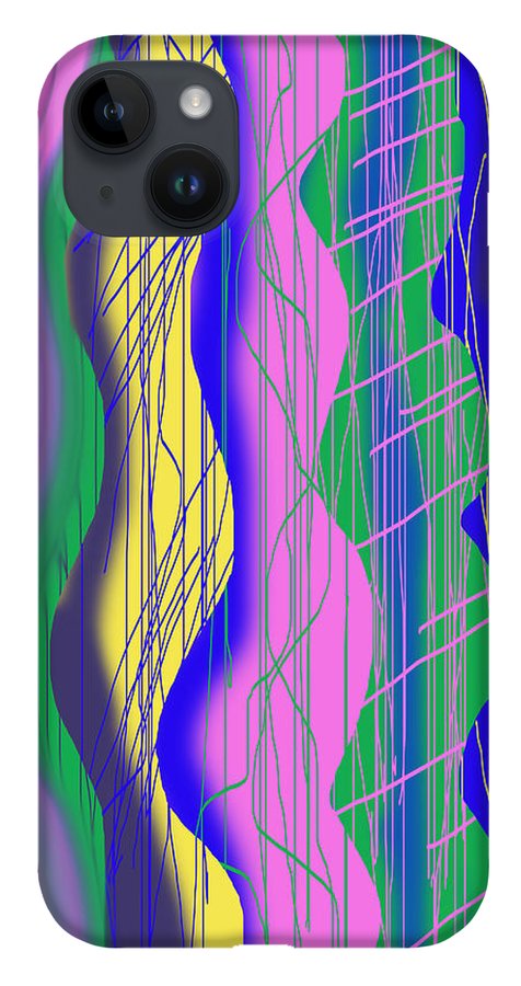 Wavy Scribble Abstract - Phone Case