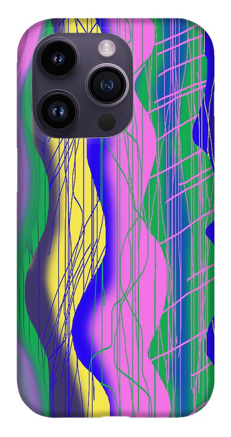 Wavy Scribble Abstract - Phone Case