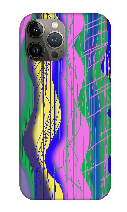 Wavy Scribble Abstract - Phone Case