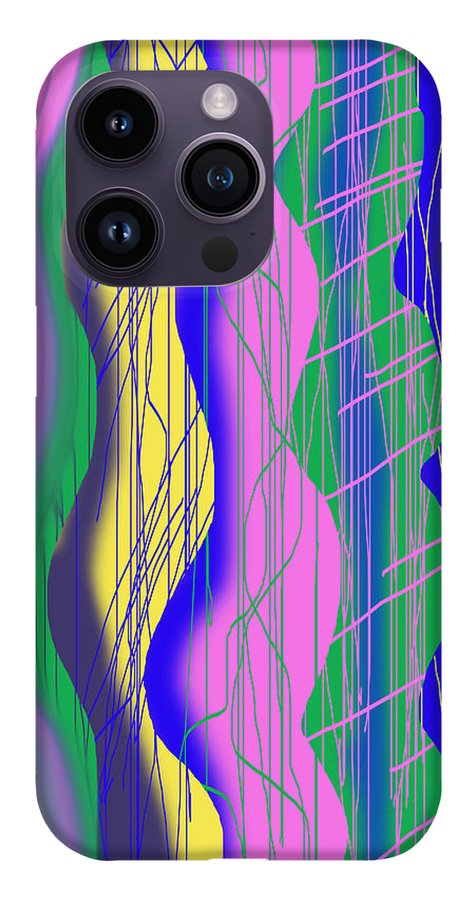 Wavy Scribble Abstract - Phone Case