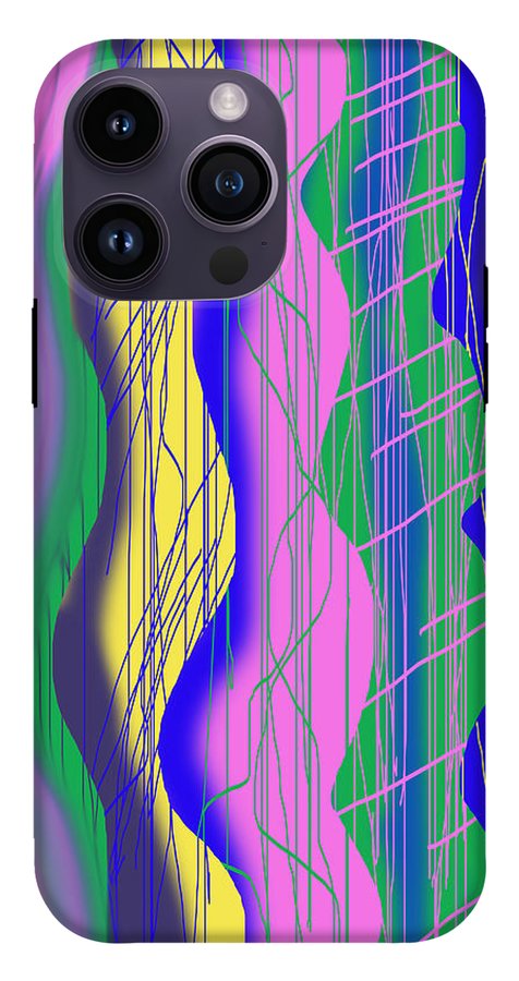 Wavy Scribble Abstract - Phone Case