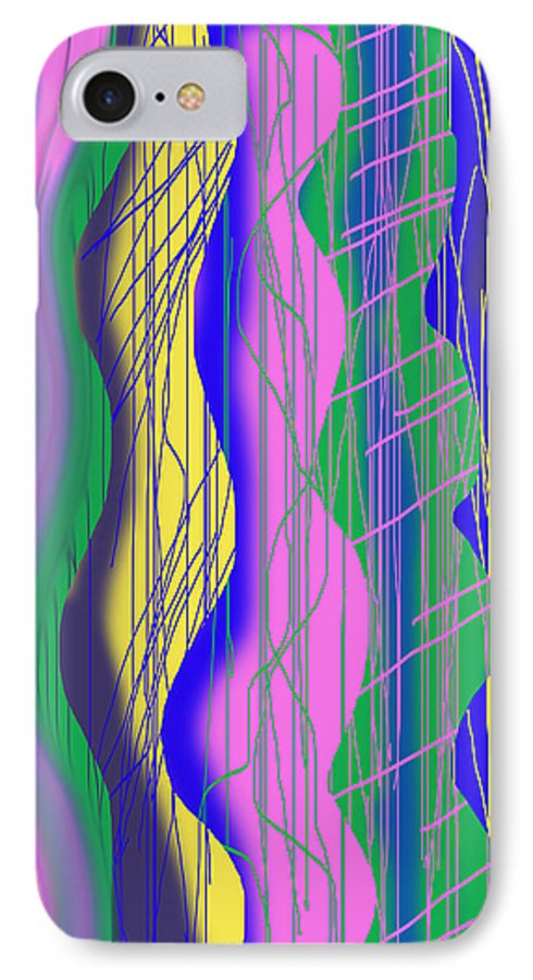 Wavy Scribble Abstract - Phone Case