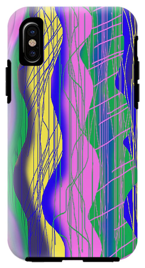Wavy Scribble Abstract - Phone Case