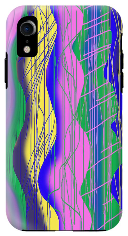 Wavy Scribble Abstract - Phone Case