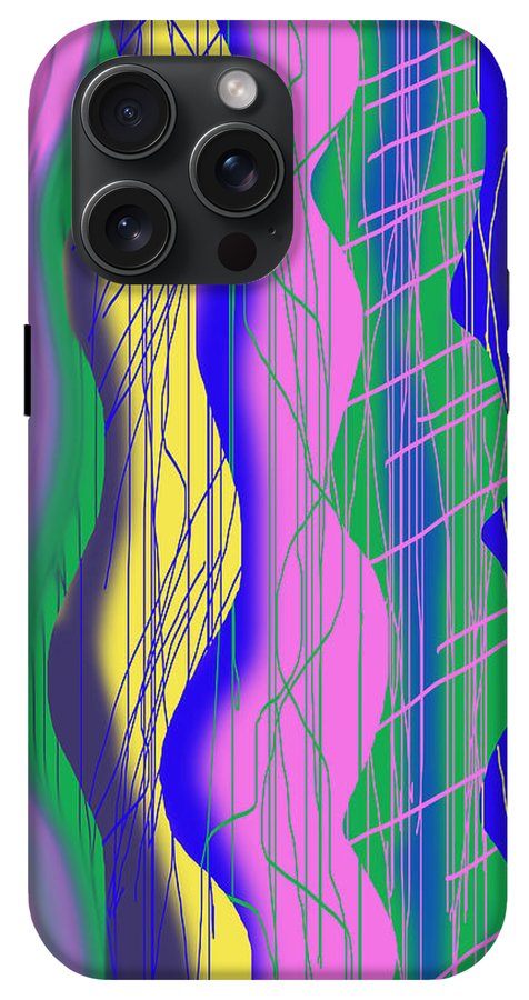 Wavy Scribble Abstract - Phone Case