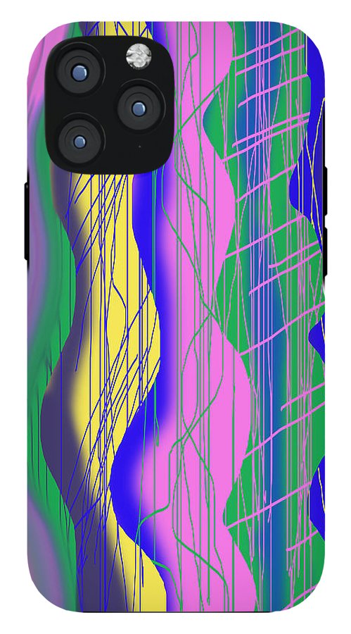 Wavy Scribble Abstract - Phone Case