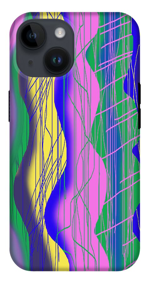 Wavy Scribble Abstract - Phone Case