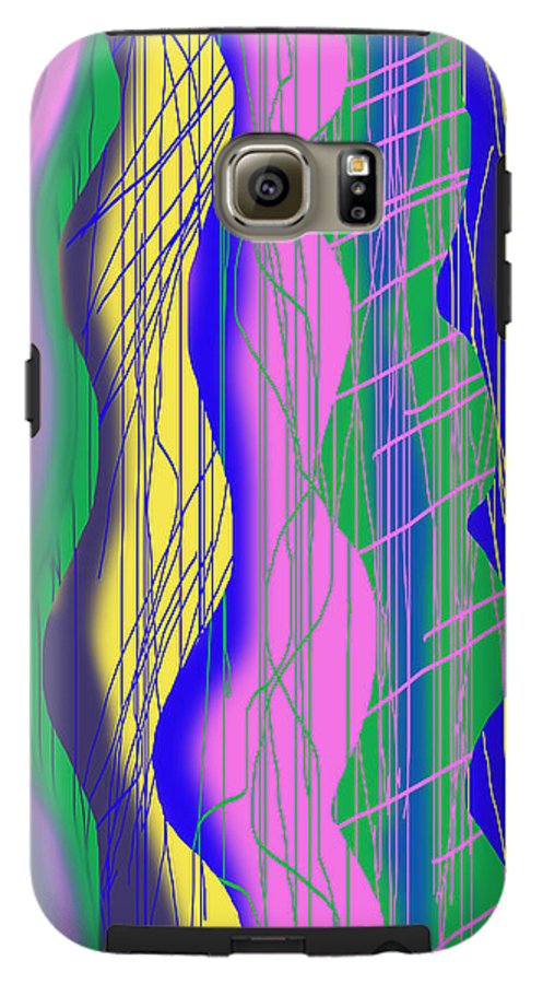 Wavy Scribble Abstract - Phone Case