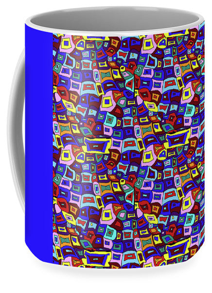 Wavy Squares Pattern - Mug