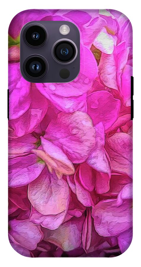 Wet Pink Flowers - Phone Case