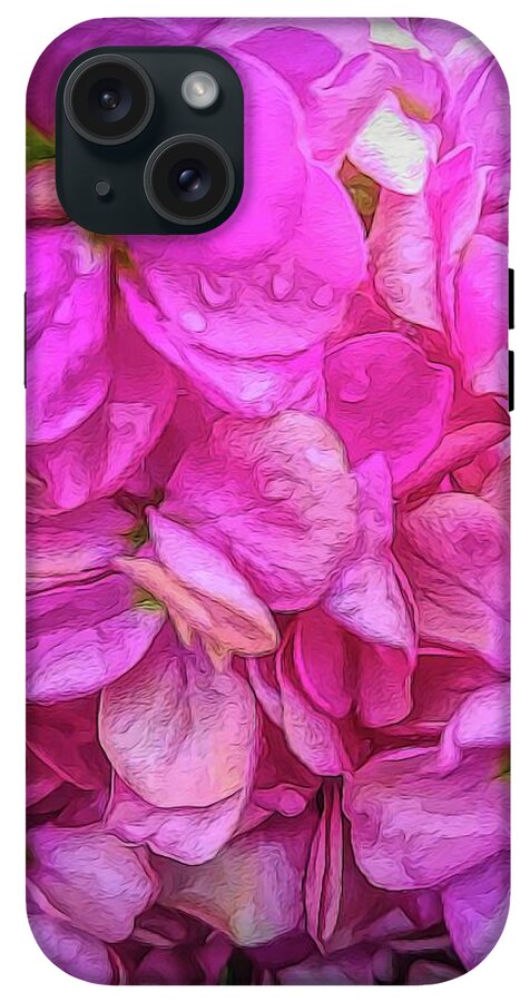 Wet Pink Flowers - Phone Case