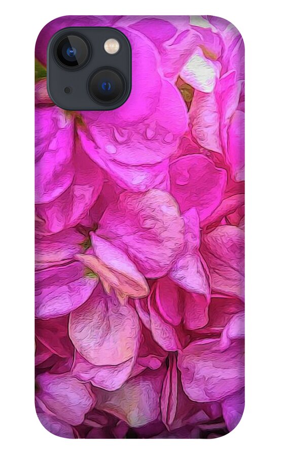 Wet Pink Flowers - Phone Case