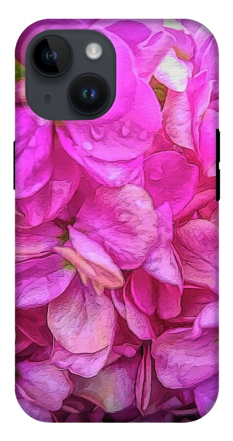 Wet Pink Flowers - Phone Case