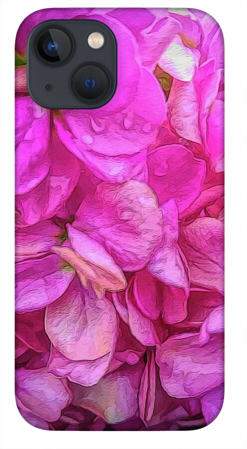 Wet Pink Flowers - Phone Case