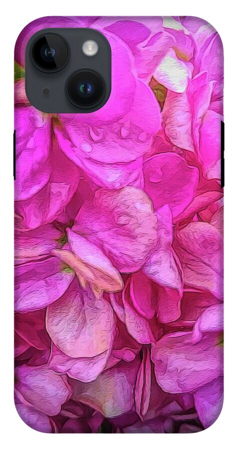 Wet Pink Flowers - Phone Case