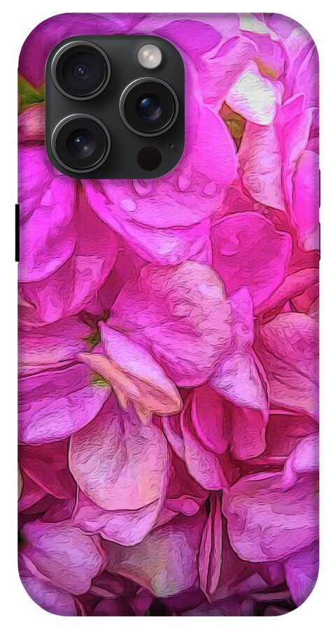 Wet Pink Flowers - Phone Case