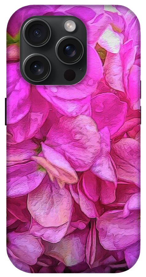 Wet Pink Flowers - Phone Case