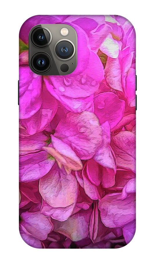 Wet Pink Flowers - Phone Case