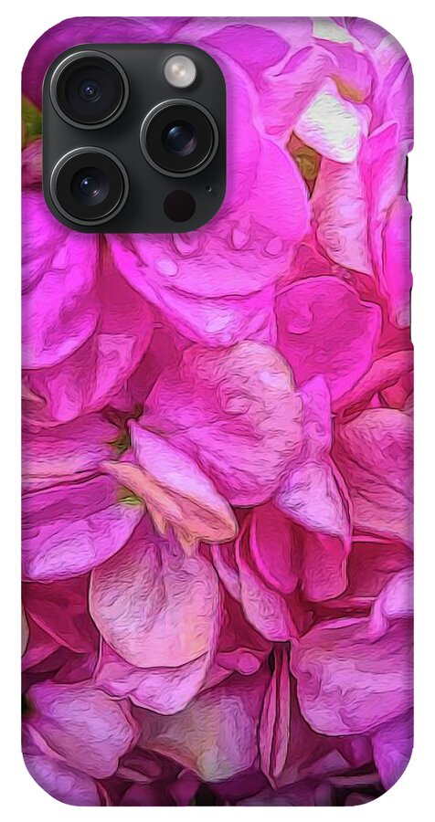 Wet Pink Flowers - Phone Case