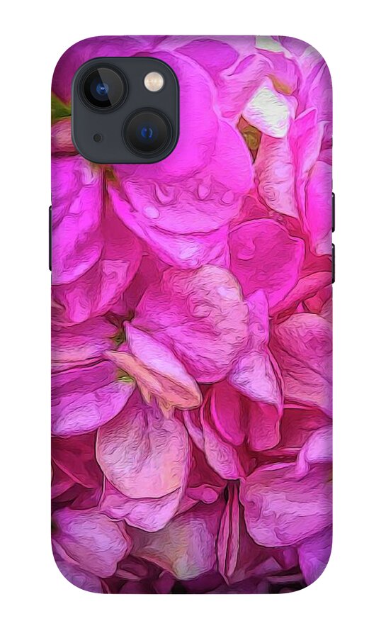 Wet Pink Flowers - Phone Case