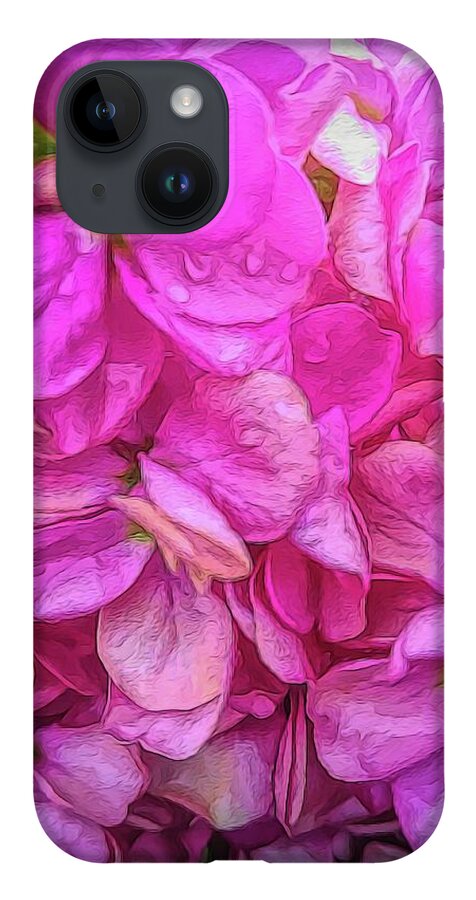 Wet Pink Flowers - Phone Case