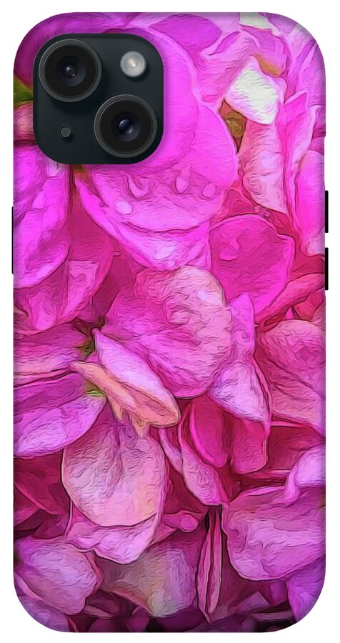 Wet Pink Flowers - Phone Case
