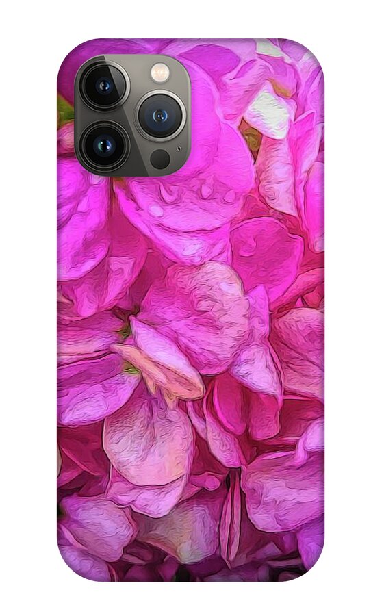 Wet Pink Flowers - Phone Case