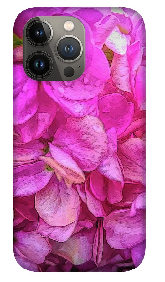 Wet Pink Flowers - Phone Case