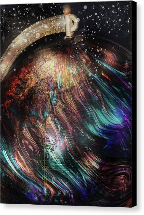 When Solar Flares Meet Singularities - Canvas Print