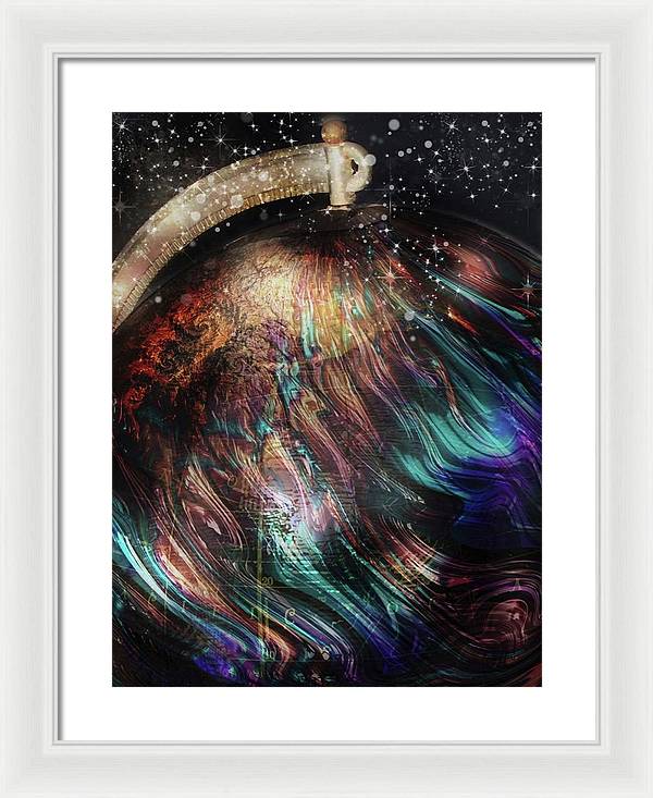 When Solar Flares Meet Singularities - Framed Print