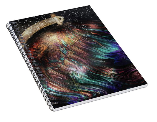 When Solar Flares Meet Singularities - Spiral Notebook