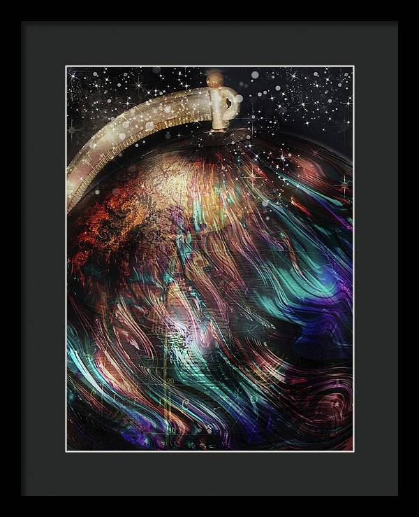 When Solar Flares Meet Singularities - Framed Print