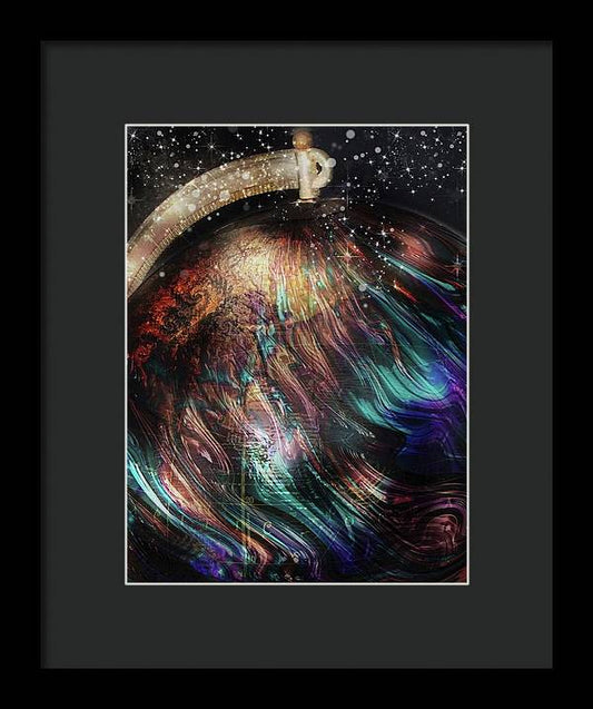 When Solar Flares Meet Singularities - Framed Print