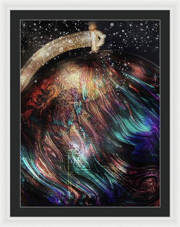 When Solar Flares Meet Singularities - Framed Print