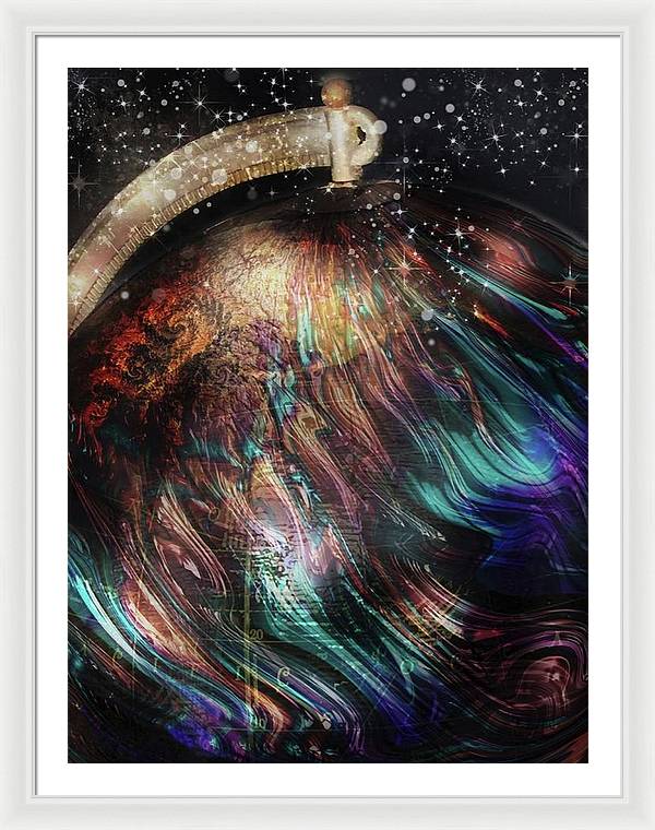 When Solar Flares Meet Singularities - Framed Print