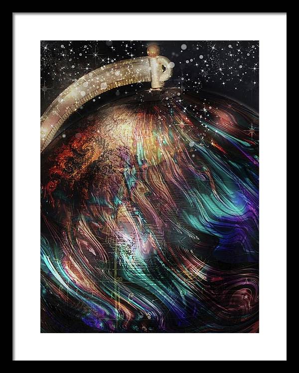 When Solar Flares Meet Singularities - Framed Print